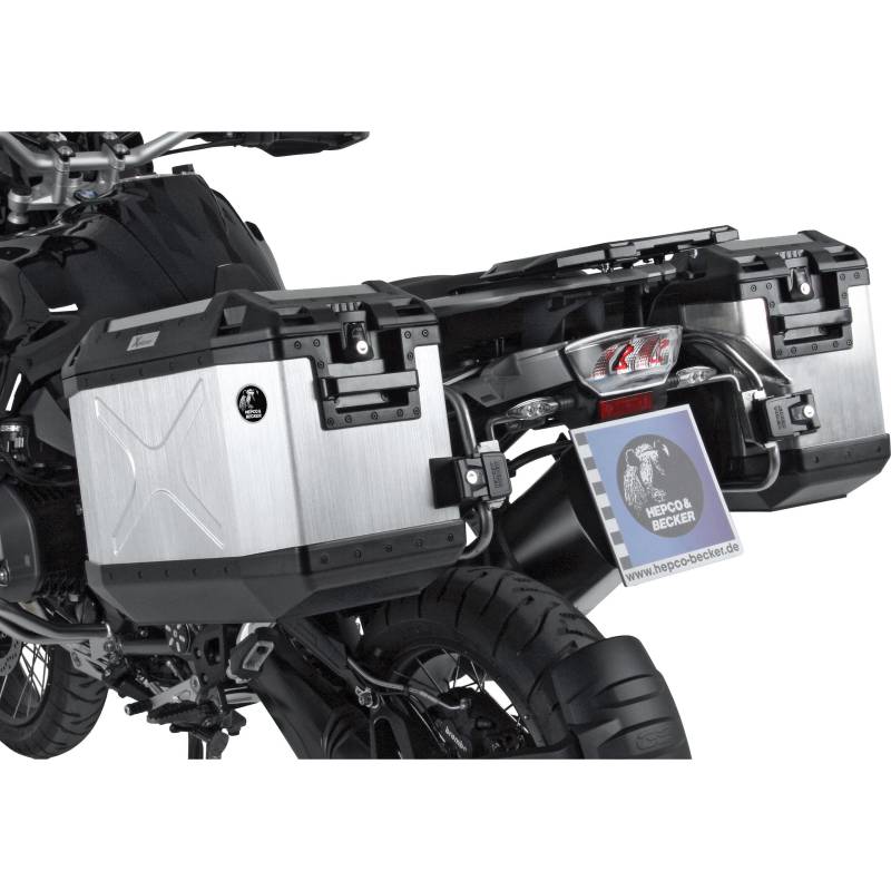 Hepco & Becker Xplorer Cutout Kofferset silber für BMW F 850 GS Adventure von Hepco & Becker