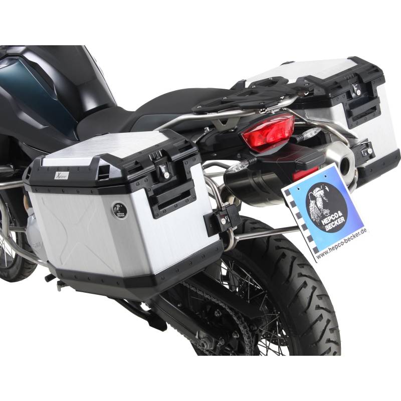 Hepco & Becker Xplorer Cutout Kofferset silber für BMW F 850 GS von Hepco & Becker