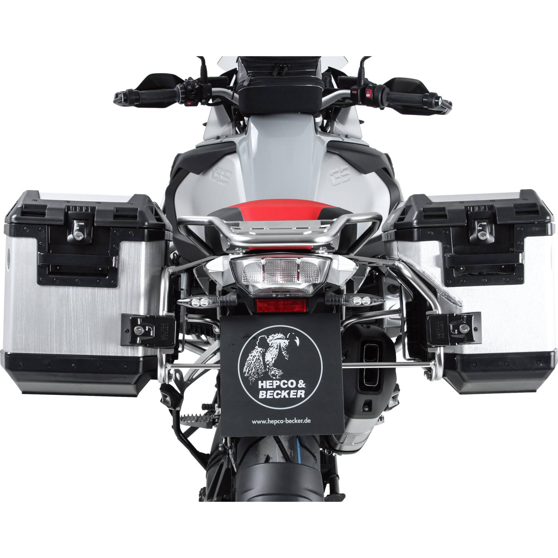 Hepco & Becker Xplorer Cutout Kofferset silber für BMW R 1250 GS Adventure von Hepco & Becker