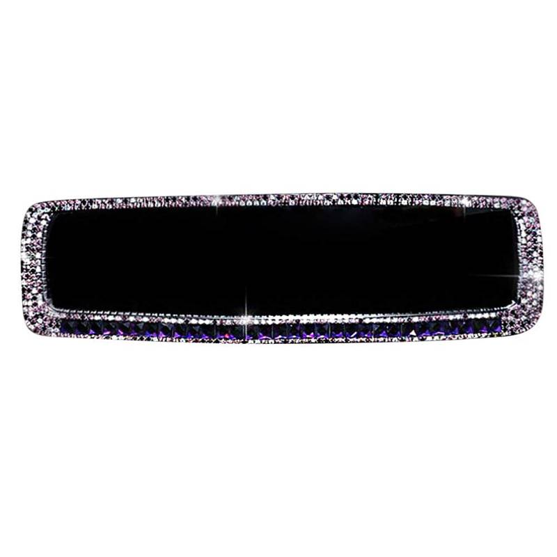 Herbests Bling Strass Auto Rückspiegel, Universal Auto Rückspiegel Innenspiegel Toten Winkel Spiegel Rückspiegel Fahrzeug Styling Innenzubehör Dekoration Zubehör für Auto SUV LKW von Herbests