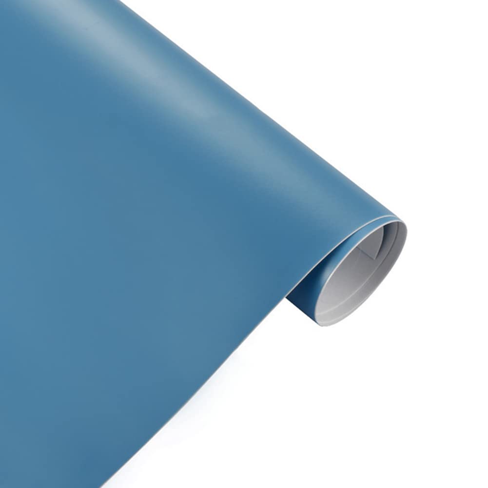 Selbstklebend Vinyl Autofolie,Auto Folie Klebefolie Blasenfrei Auto Schutz Folie Lackschutzfolie DIY PVC Wrap Auto Styling Folie Autoaufkleber für Innen Außen für Auto, Motorrad,Blau 50 * 200cm von Herbests