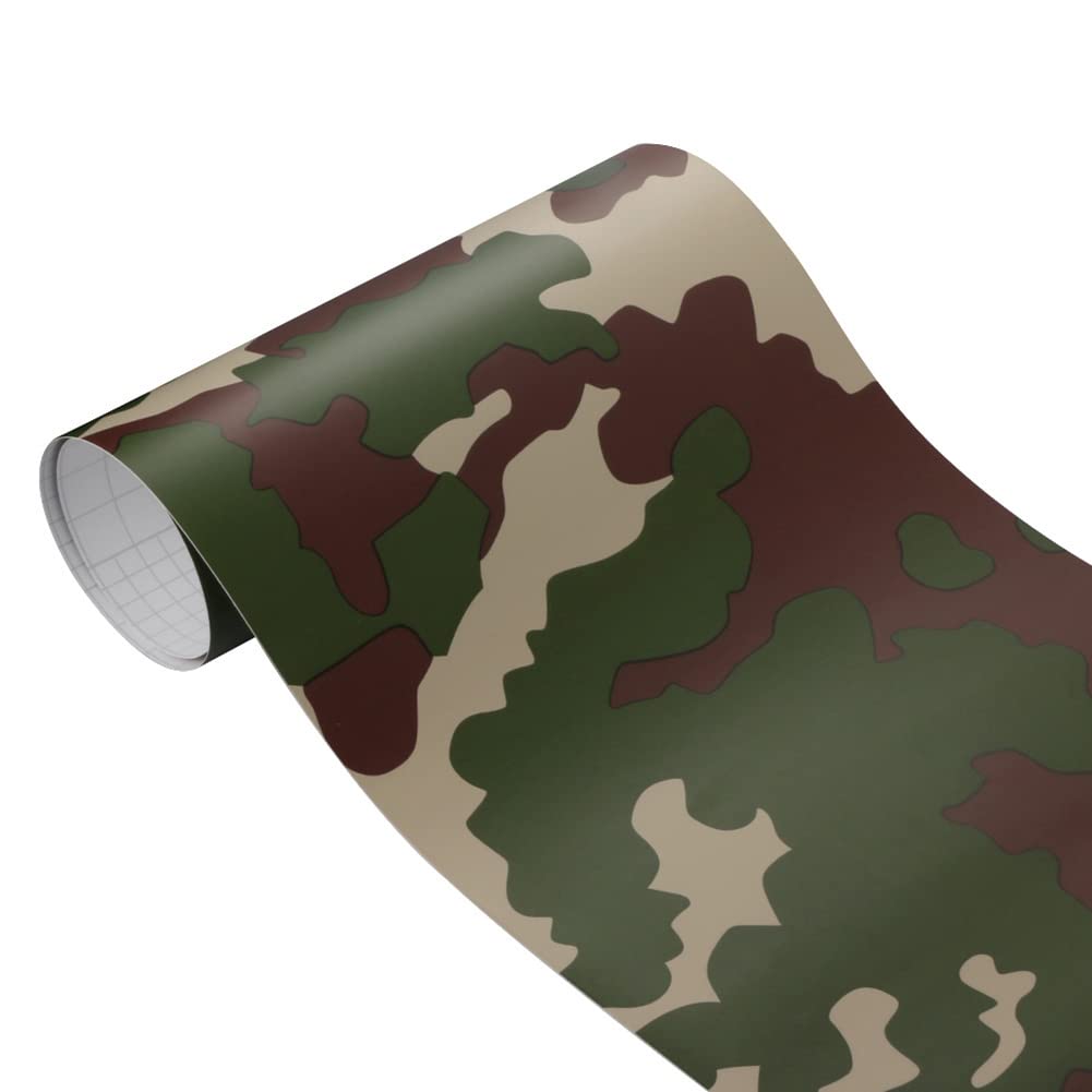 Selbstklebend Vinyl Autofolie,Camouflage Auto Folie Klebefolie Wasserdichter Auto Schutz Folie Lackschutzfolie DIY Vinyl Auto Styling Folie Autoaufkleber für Auto Motorrad Fahrrad von Herbests