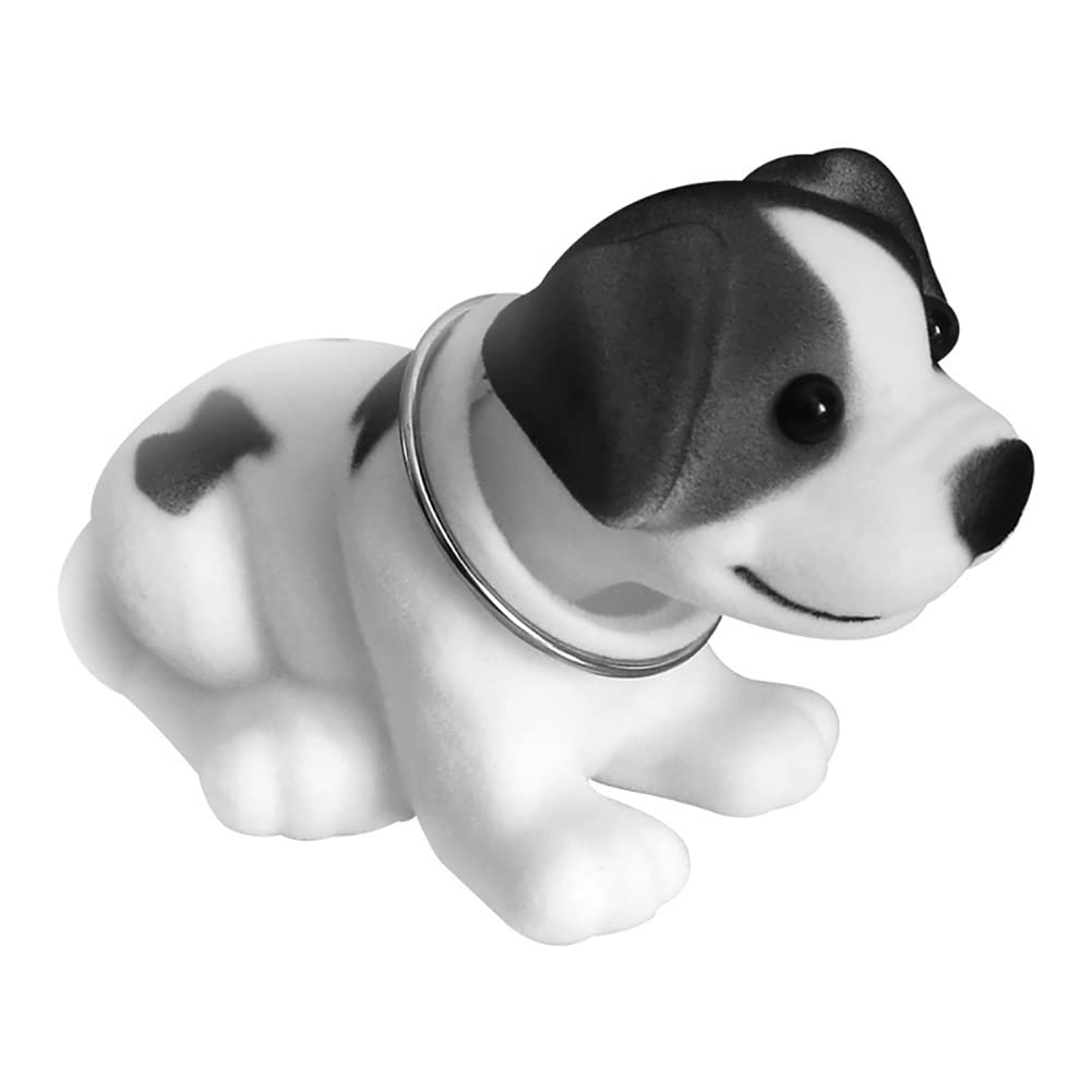 Wackelkopf Hund Auto, Auto Armaturenbrett Dekoration PVC Hund Wackelfigur Hund Dekofigur Kopfschütteln Tierfiguren Miniatur Auto Innendekoration Wohnzimmer Tischdeko Ornamente Auto Spielzeug von Herbests