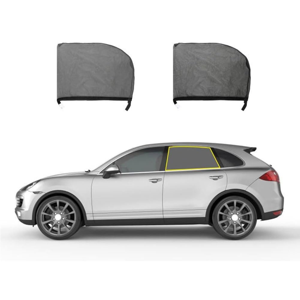 Auto Seitenfenster Sonnenschutz für Volvo XC90 5 Seats 2015-2023, Autofenster Seitenscheibe Sonnenblende UV Schutz PrivatsphäRe Zubehör,B/Rear-window von HerfsT