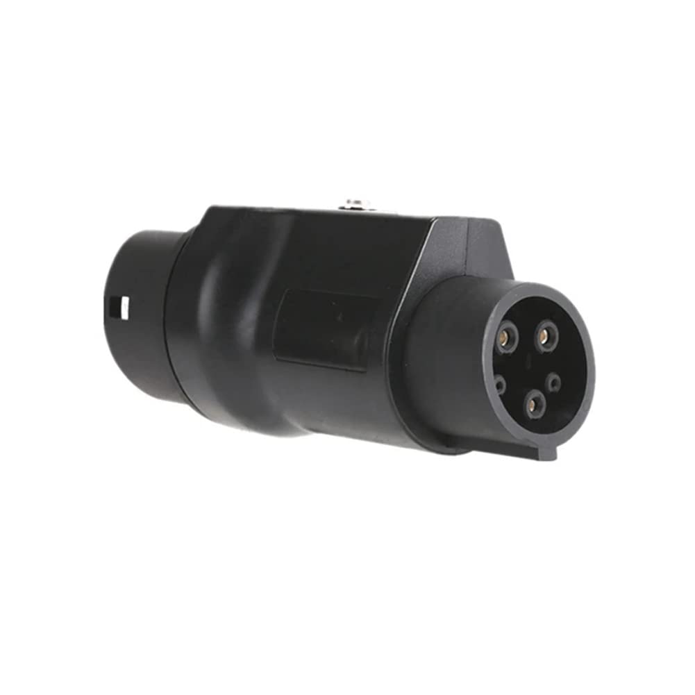 Hermosiey 1 Stück GBT-Auf-Typ1-Adapter, 7,2 KW, Autozubehör, Kompatibel mit GB/T-Ladegerät, Schwarz und, für Elektroautos mit Typ1-Ladebuchse von Hermosiey