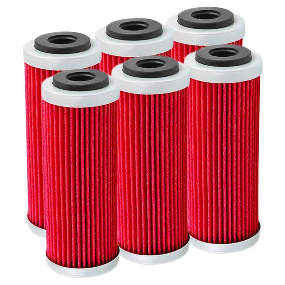 Hermosiey 6 Teiliger Motorrad öL Filter für SXF SXS EXC EXC-F EXC-R XCF XCF-W XCW SMR 250 350 400 450 505 530 2007-2020 von Hermosiey