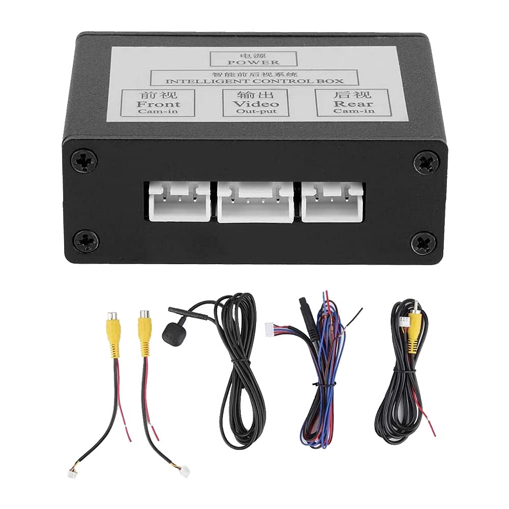 Hermosiey Auto Front View Camera Switcher Parkplatz Kamera Converter Front RüCkansicht Video Switch Channel Control Box von Hermosiey