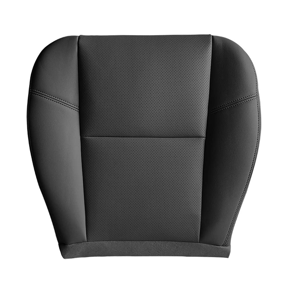 Hermosiey Auto Vorder Fahrer Seite PU Leder Sitz Kissen Unterer Sitzbezug für Escalade 2007-2014 Schwarz von Hermosiey