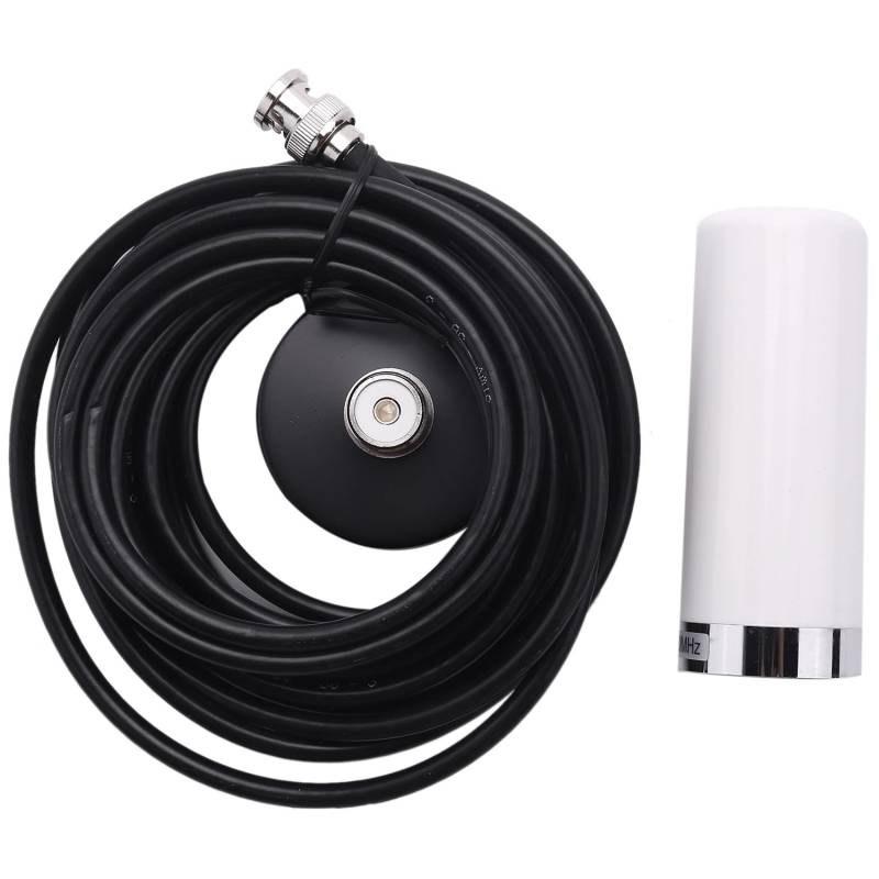 Hermosiey Fahrzeug/Auto Funk VHF/Uhf Doppel Band Antenne Bnc Stecker Magnet Fuß 5M Rg58 Kabel Für Bc125At Scanner von Hermosiey