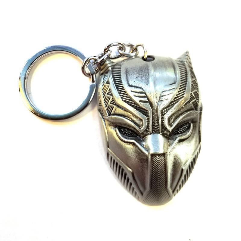 Hero Key Chains Black Panther Schlüsselanhänger, gun metal, Large von Hero Key Chains