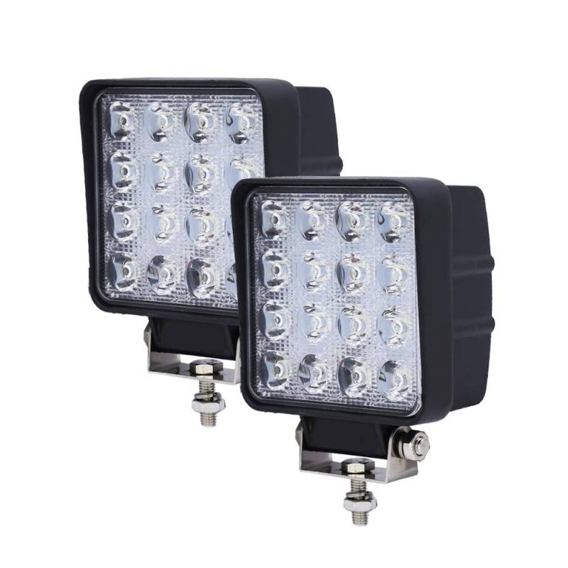 Herrselsam LED Arbeitsscheinwerfer 48W,Auto Zusatzscheinwerfer Wasserdicht IP67,Offroad LED Scheinwerfer 6500K,Auto Lichtleisten 12v für Anhänger und Offroad (10 Stück) von Herrselsam