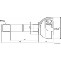 Gelenksatz, Antriebswelle HERTH+BUSS JAKOPARTS J2828008 von Herth+Buss Jakoparts