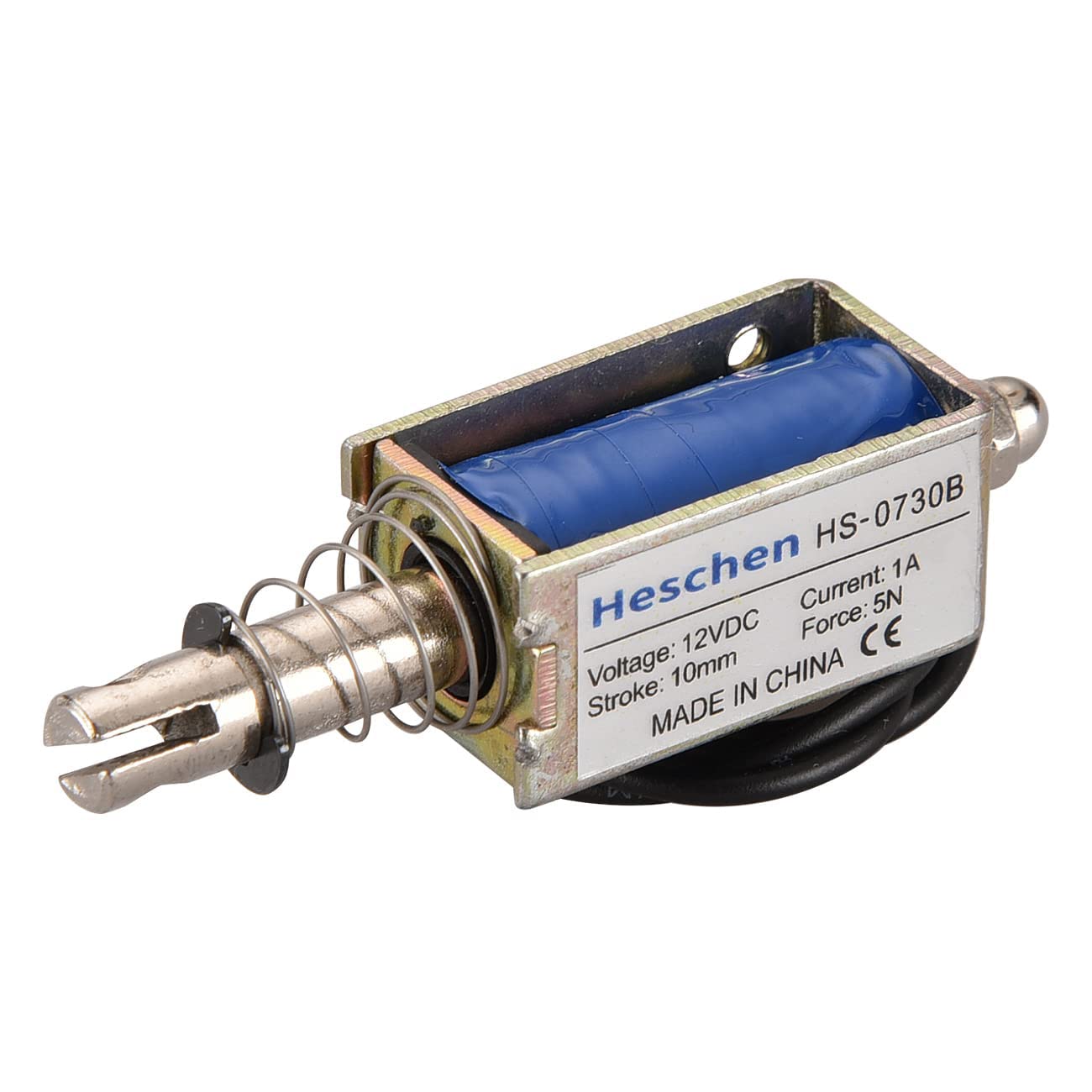 Hechen Elektromagnet JF-0730B DC 12V 1A 5N 10mm Hub Push Pull Typ Open Frame von Heschen