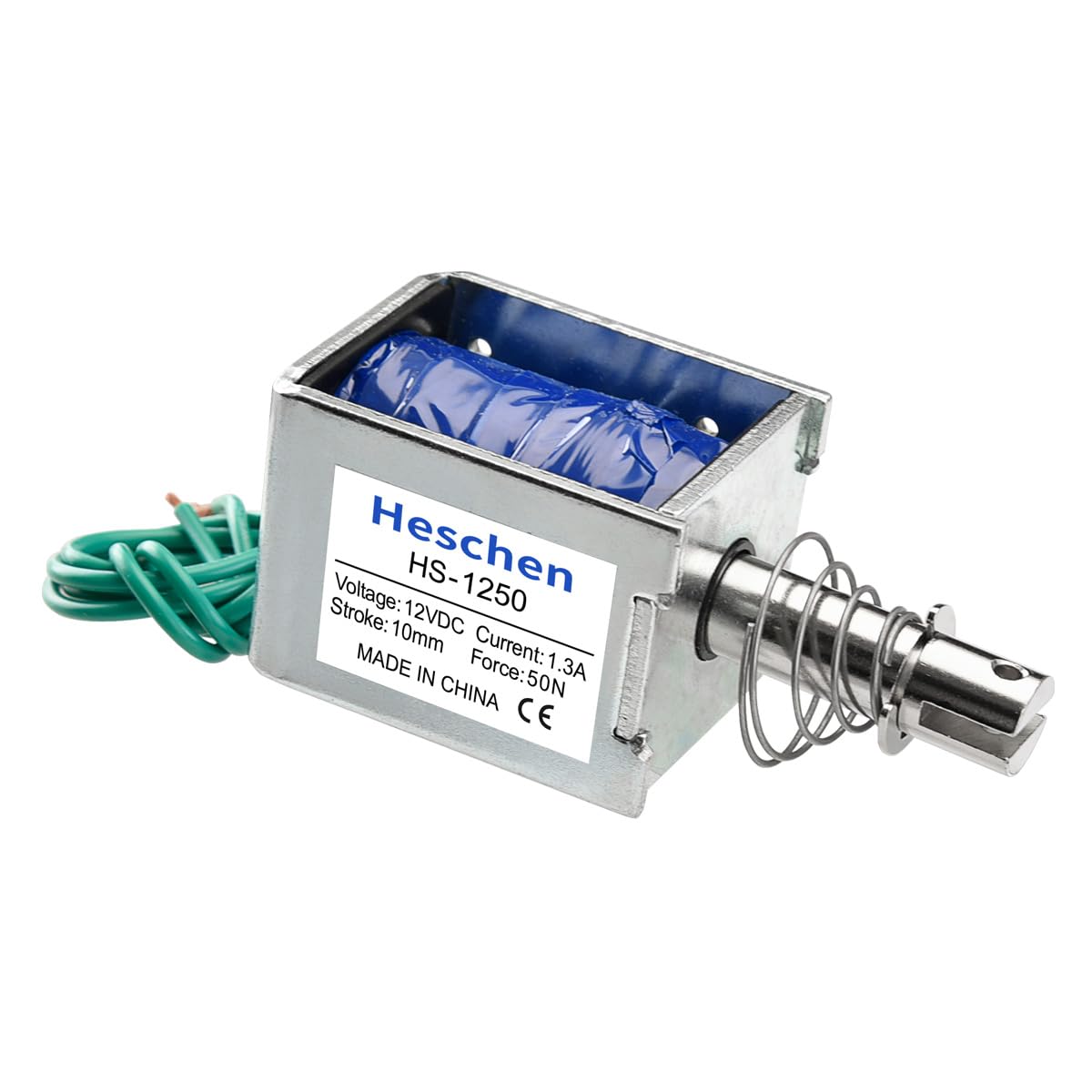 Hechen Magnet-Elektromagnetnetz, HS-1250, DC12V, 1.3A, 50N, 10mm Hub, Pull-Typ, Türschloss mit offenem Rahmen von Heschen