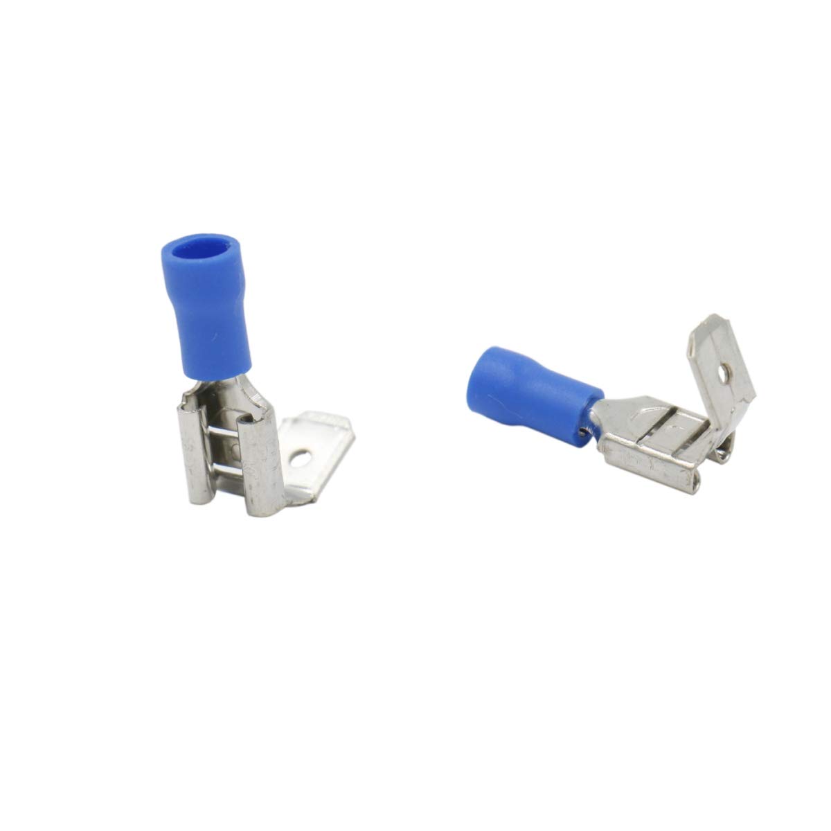 Heschen Stecker Multi-Stack Trennspaten Crimpklemme, PBDD2-250, Blau, 100 Stück von Heschen