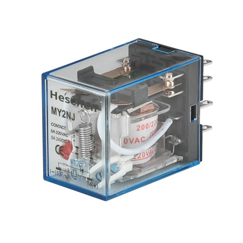 heschen Gereral Zweck Relais My2nj 220 VAC Coil 5 A 24 VDC/220VAC DPDT LED-Anzeige von Heschen