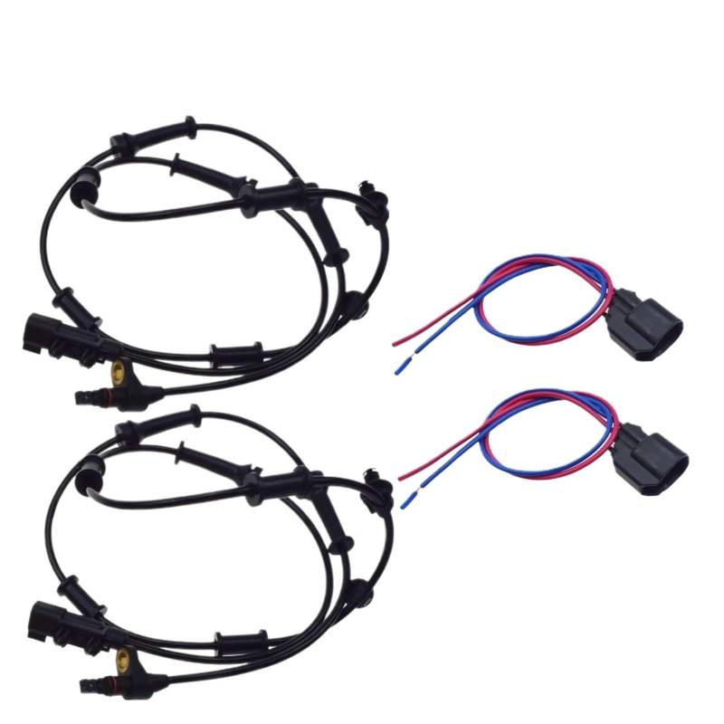 ABS Sensor Für Dodge Für Nitro Für Jeep Für Liberty Vorne Hinten Links Rechts ABS Rad Geschwindigkeit Sensor Oder Mit Kabelbaum Stecker Stecker Draht Raddrehzahlsensor(Kit D) von Hguvsjd