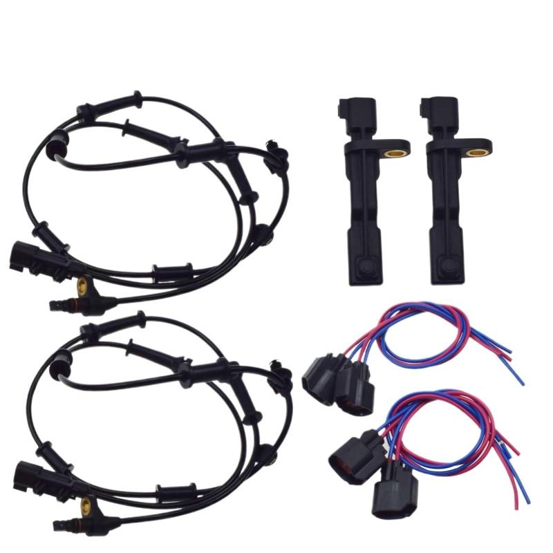 ABS Sensor Für Dodge Für Nitro Für Jeep Für Liberty Vorne Hinten Links Rechts ABS Rad Geschwindigkeit Sensor Oder Mit Kabelbaum Stecker Stecker Draht Raddrehzahlsensor(Kit F) von Hguvsjd