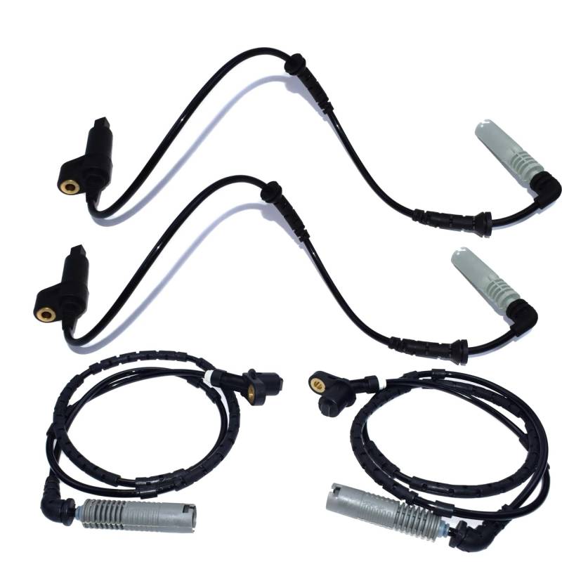 ABS Sensor Für E46 316 318 320 325 330 1998 1999 2000 2001 2002 Vorne Hinten Links Rechts ABS Rad Geschwindigkeit Sensor 34521164651 34521164652 Raddrehzahlsensor(Front X 2 and Rear X 2) von Hguvsjd