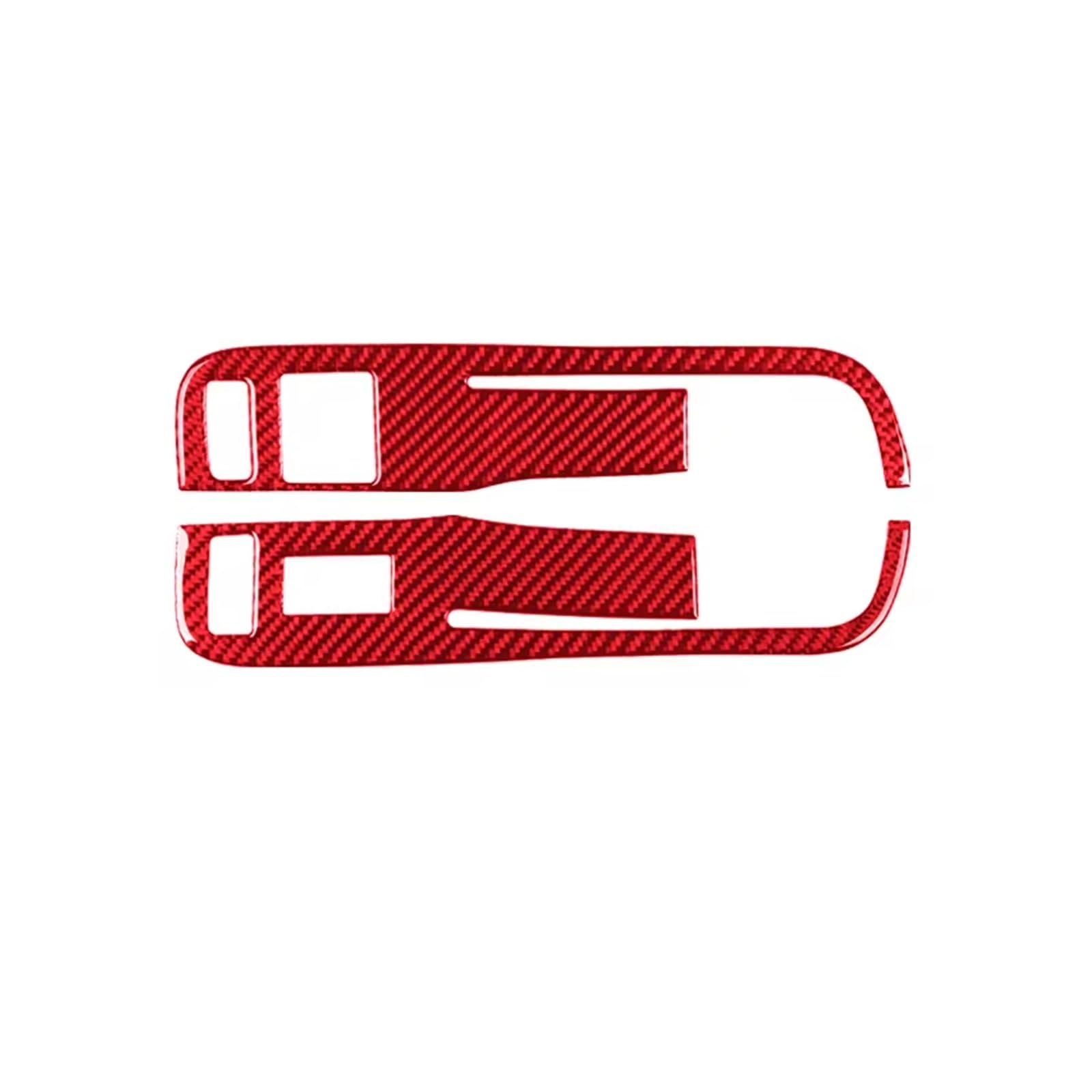 Auto Innenraum Für Chevrolet Für Camaro 2010 2011 2012 2013 2014 2015 LHD Carbon Faser Auto Fensterheber Schalter Panel Trim Decals Aufkleber Interieur Zubehör(A Red) von Hguvsjd