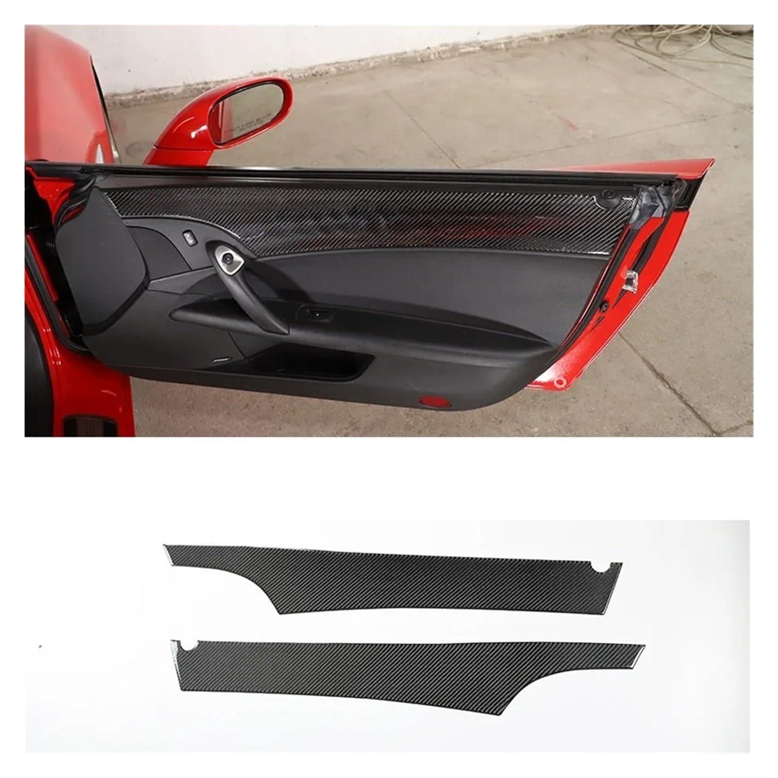 Auto Innenraum Für Chevrolet Für Corvette C6 2005-2013 Auto Glas Heber Rahmen Aufkleber Auto Innen Außen Dekoration Zubehör Interieur Zubehör(V-w) von Hguvsjd