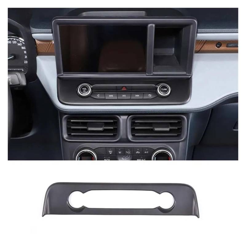 Auto Innenraum Für Ford Für Maverick 2022 Auto Styling Center Console Multimedia-Taste Rahmen Dekorative Rahmen Aufkleber Trim Innen Zubehör Interieur Zubehör(Matte Black) von Hguvsjd