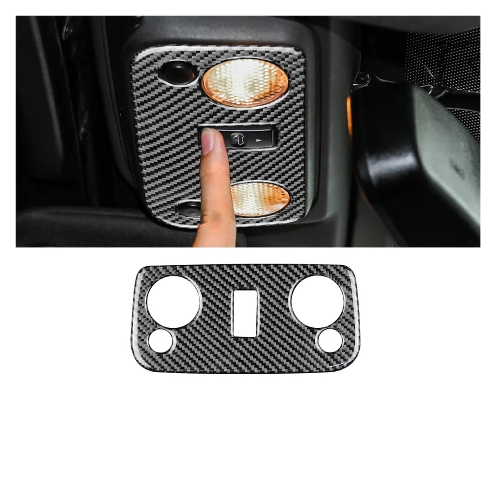 Auto Innenraum Für Ford Für Mustang 2005 2006 2007 2008 2009 Weicher Carbonfaser-Aufkleber Innenverkleidung Auto-Schalthebelabdeckung Interieur Zubehör(Reading Type B) von Hguvsjd