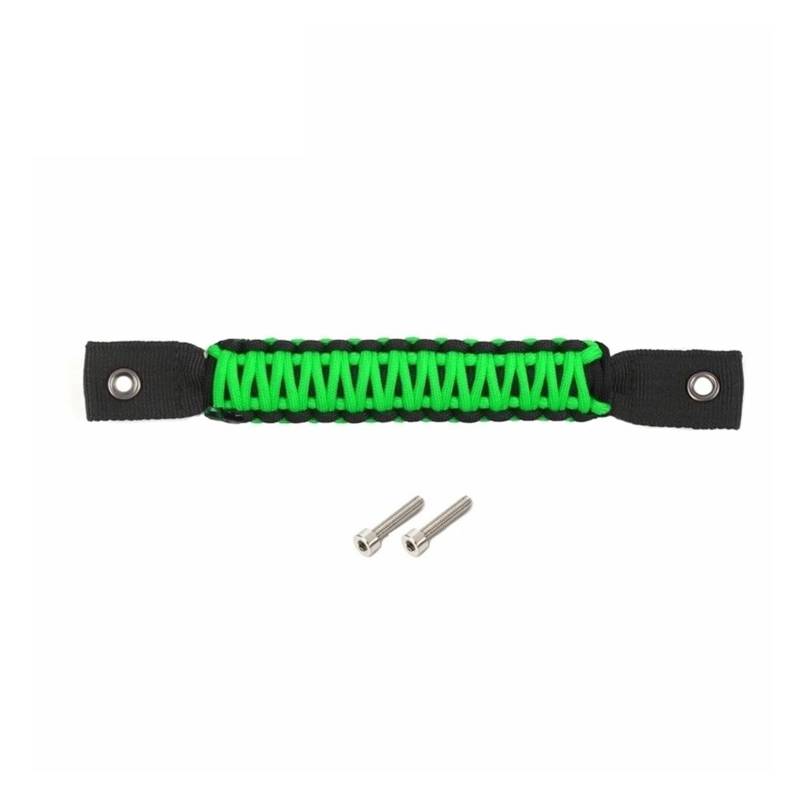 Auto Innenraum Für Jeep Für Wrangler JL 2018 2019 2020 2021 2022 2023 2024 Auto Hecktür Glas Haltegriff Hinten Tür Top Armlehnen Interieur Zubehör(Green) von Hguvsjd