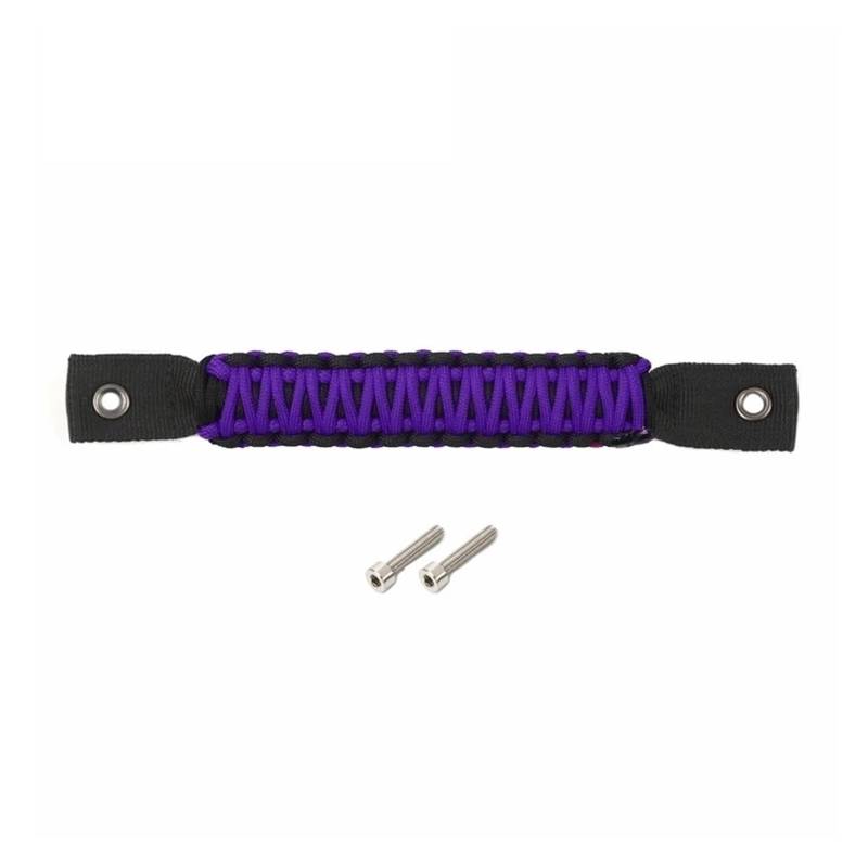 Auto Innenraum Für Jeep Für Wrangler JL 2018 2019 2020 2021 2022 2023 2024 Auto Hecktür Glas Haltegriff Hinten Tür Top Armlehnen Interieur Zubehör(Purple) von Hguvsjd