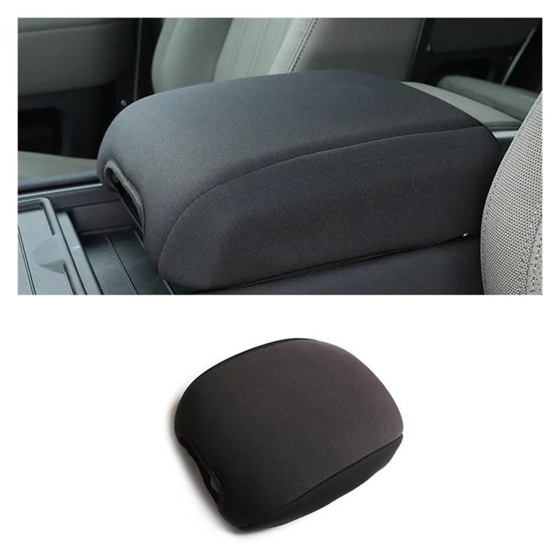 Auto Innenraum Für Land Für Rover Für Defender 110 2020 2021 2022 2023 2024 Schwarze Baumwolle Autositz Armlehne Mittelkonsole Box Abdeckung Interieur Zubehör(Style A Black) von Hguvsjd