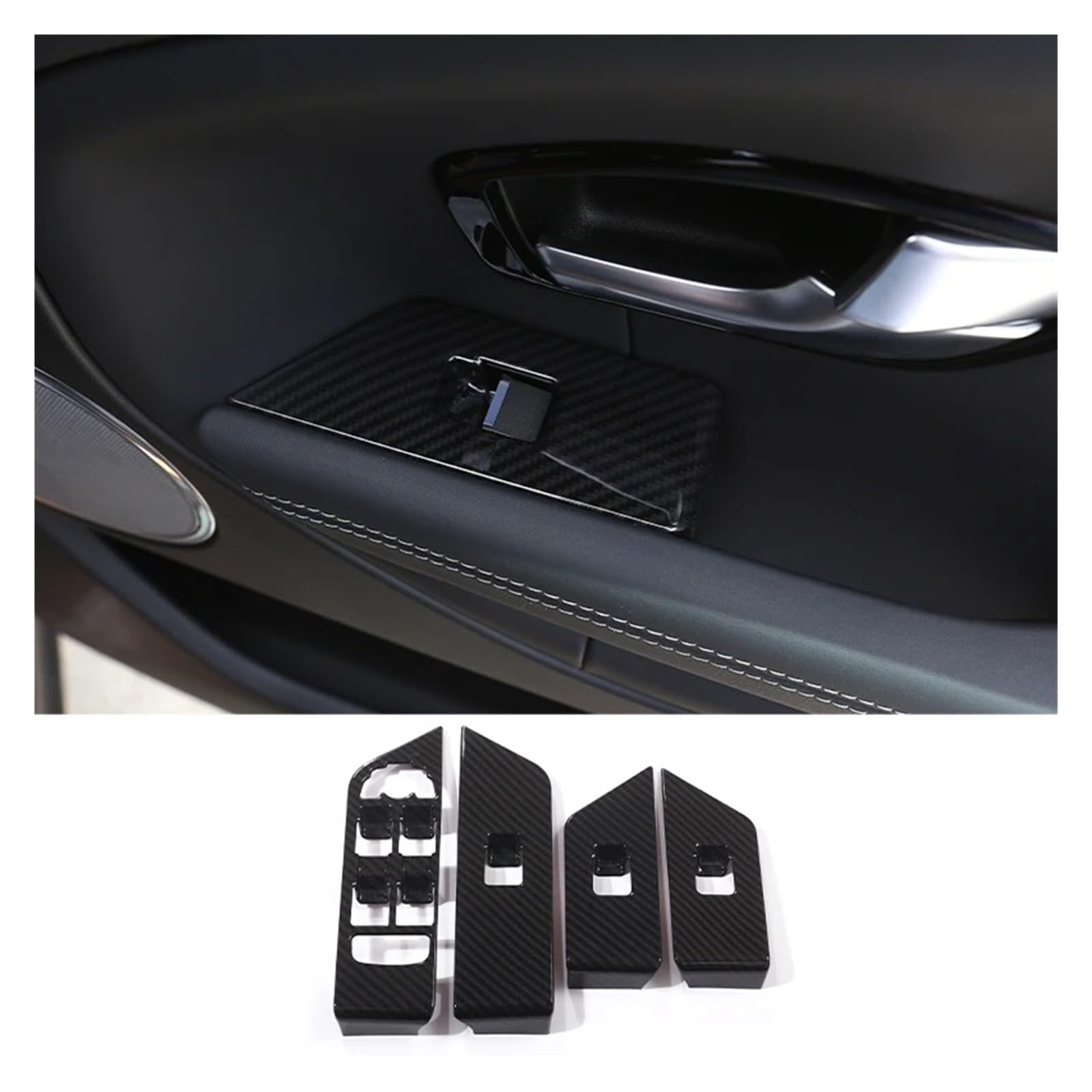 Auto Innenraum Für Land Für Rover Für Range Für Rover Für Evoque 2011-2018 ABS Car Center Control Panel Lenkradverkleidung Aufkleber Zubehör Interieur Zubehör(G) von Hguvsjd