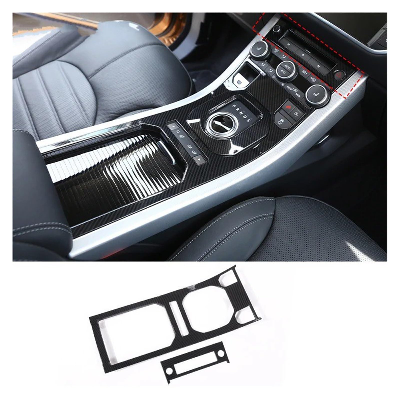 Auto Innenraum Für Land Für Rover Für Range Für Rover Für Evoque 2011-2018 ABS Car Center Control Panel Lenkradverkleidung Aufkleber Zubehör Interieur Zubehör(L) von Hguvsjd