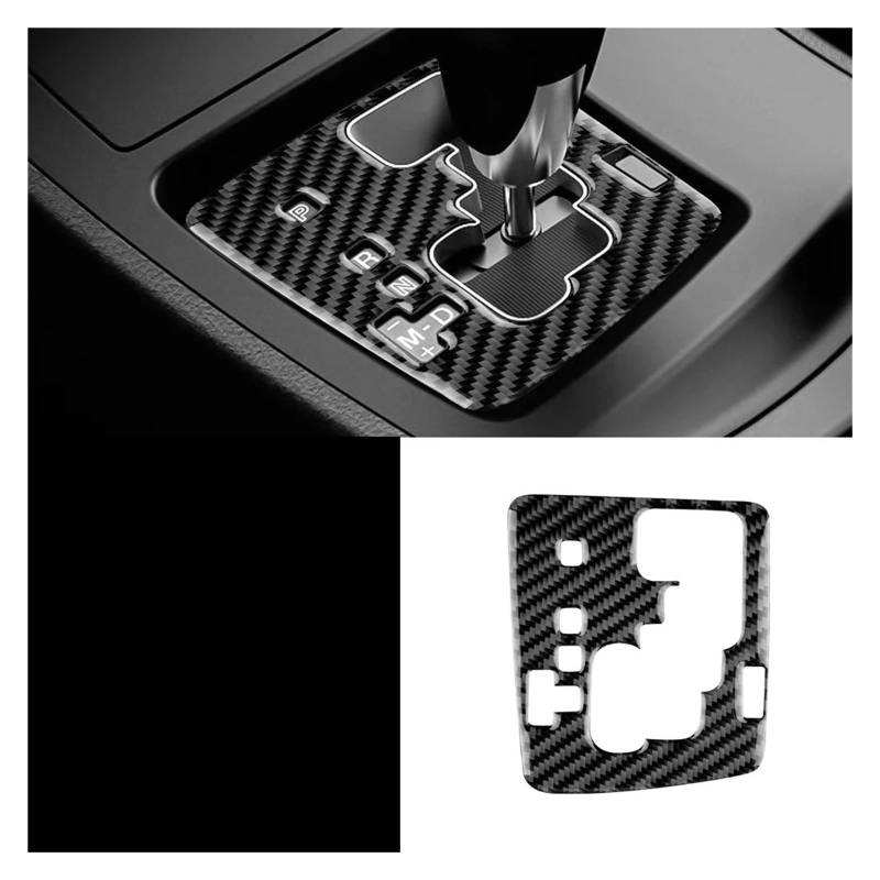 Auto Innenraum Für Mazda 3 2010 2011 2012 2013 Geschmiedete Kohlefaser Auto Zentrale Steuerung Gangschaltung Panel Abdeckung Aufkleber Innenausstattung Interieur Zubehör(Black Carbon) von Hguvsjd