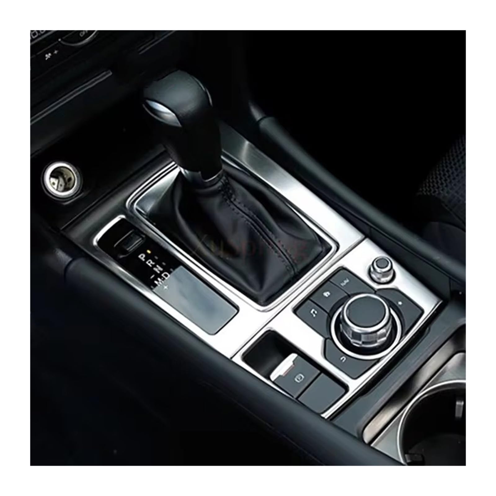 Auto Innenraum Für Mazda Für Atenza 6 2014 2015 2016 2017 2018 Autokonsole Getriebe Panel Zierrahmen Abdeckung Aufkleber Streifen Garnieren Interieur Zubehör(Silver Gear Konb) von Hguvsjd