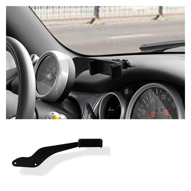 Auto Innenraum Für Mini Für Cooper R50 R52 R53 Auto Lenkrad Handyhalter Auto Innendekoration Halterung Klicken Interieur Zubehör(Phone Holder A) von Hguvsjd