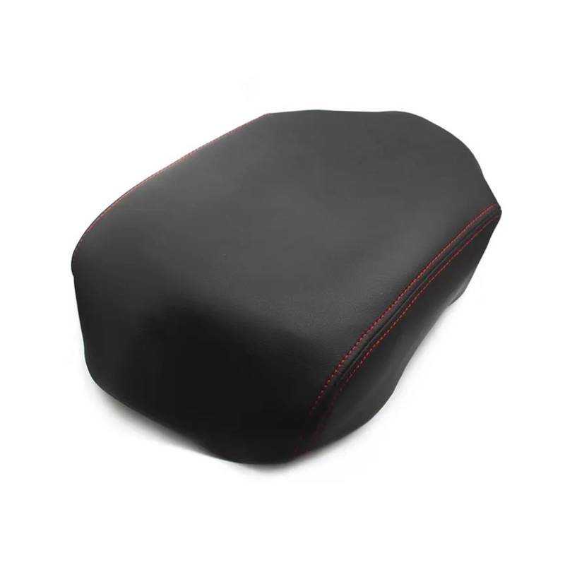 Auto Innenraum Für Pilot 2009 2010 2011 2012 2013 Mikrofaser Leder Auto Interieur Center Armlehne Konsole Box Pad Schutzhülle Trim Interieur Zubehör(Black with red) von Hguvsjd