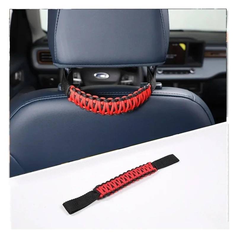 Auto Innenraum Für Toyota FJ Für Cruiser 2007-2019 2020 2021 Oxford Tuch Auto Kopfstütze Haltegriff Sitz Armlehne Seil Auto Zubehör Interieur Zubehör(Red) von Hguvsjd