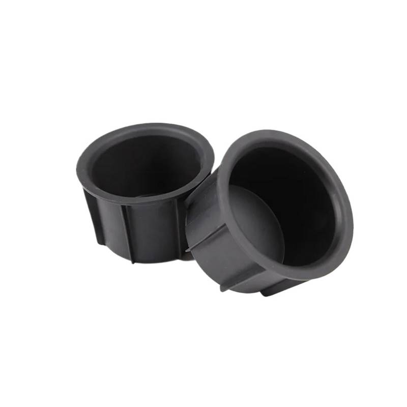 Auto Innenraum Für Toyota FJ Für Cruiser 2007-2021 TPE Auto Innen Änderung Zentrale Steuerung Wasser Tasse Lagerung Box Interieur Zubehör(2pieces Black) von Hguvsjd