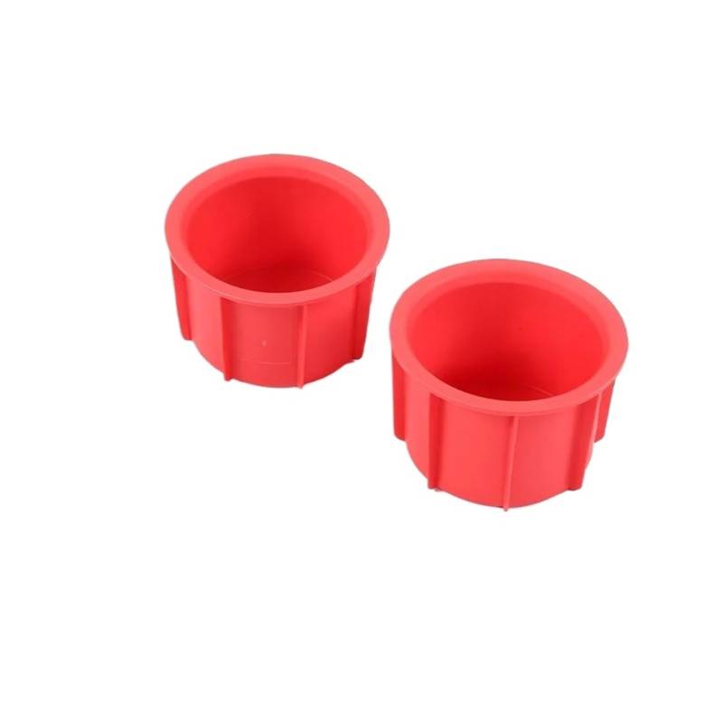 Auto Innenraum Für Toyota FJ Für Cruiser 2007-2021 TPE Auto Innen Änderung Zentrale Steuerung Wasser Tasse Lagerung Box Interieur Zubehör(2pieces Red) von Hguvsjd