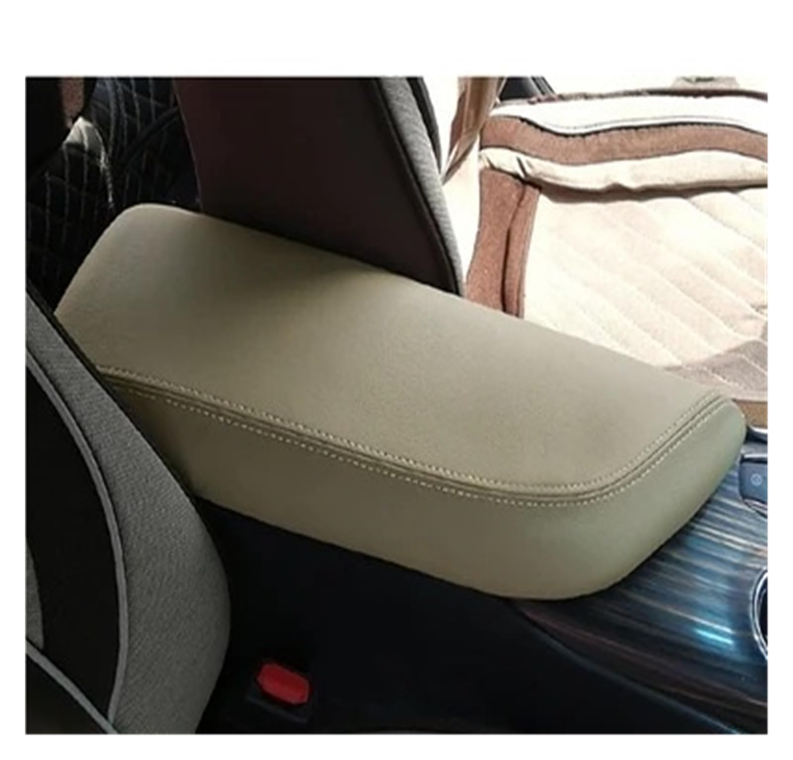 Auto Innenraum Für Toyota Für Camry XV70 2018 2019 2020 2021 2022 2023 Auto Armlehne Konsole Pad Abdeckung Kissen Unterstützung Box Armlehne Matte Interieur Zubehör(Beige) von Hguvsjd