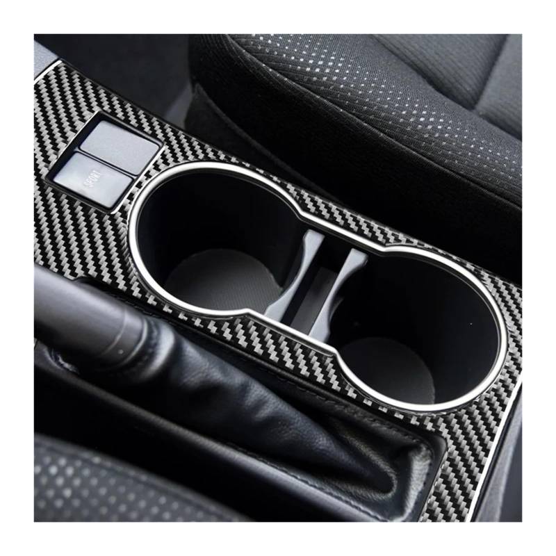 Auto Innenraum Für Toyota Für Corolla 2014 2015 2016 2017 2018 Carbon Fiber Linkslenker Auto Innen Dekorative Panel Aufkleber Interieur Zubehör(Water Cup Holder A) von Hguvsjd