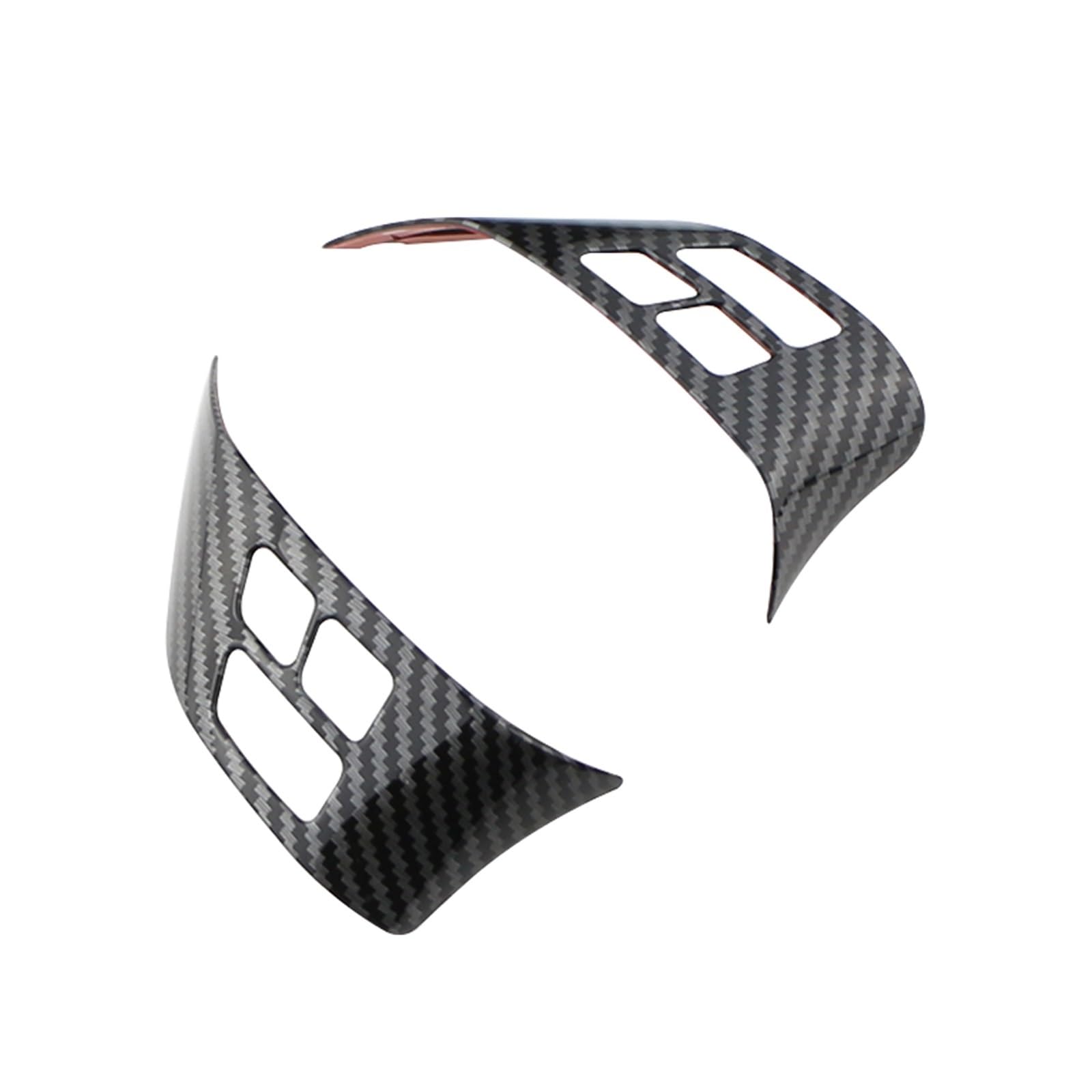 Auto Innenraum Für X1 E84 3er E90 2010 2011 2012 2013 Carbon Fiber Lenkradschalter Knopfrahmen Abdeckung Aufkleber Verkleidung Interieur Zubehör(2pieces) von Hguvsjd