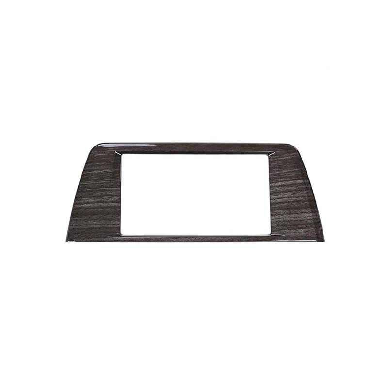 Auto Innenraum Für X1 F48 2016-2019 ABS Auto Center Console GPS Navigation Bildschirm Dekoration Rahmen Abdeckung Trim Auto Zubehör Interieur Zubehör(Black wood grain) von Hguvsjd