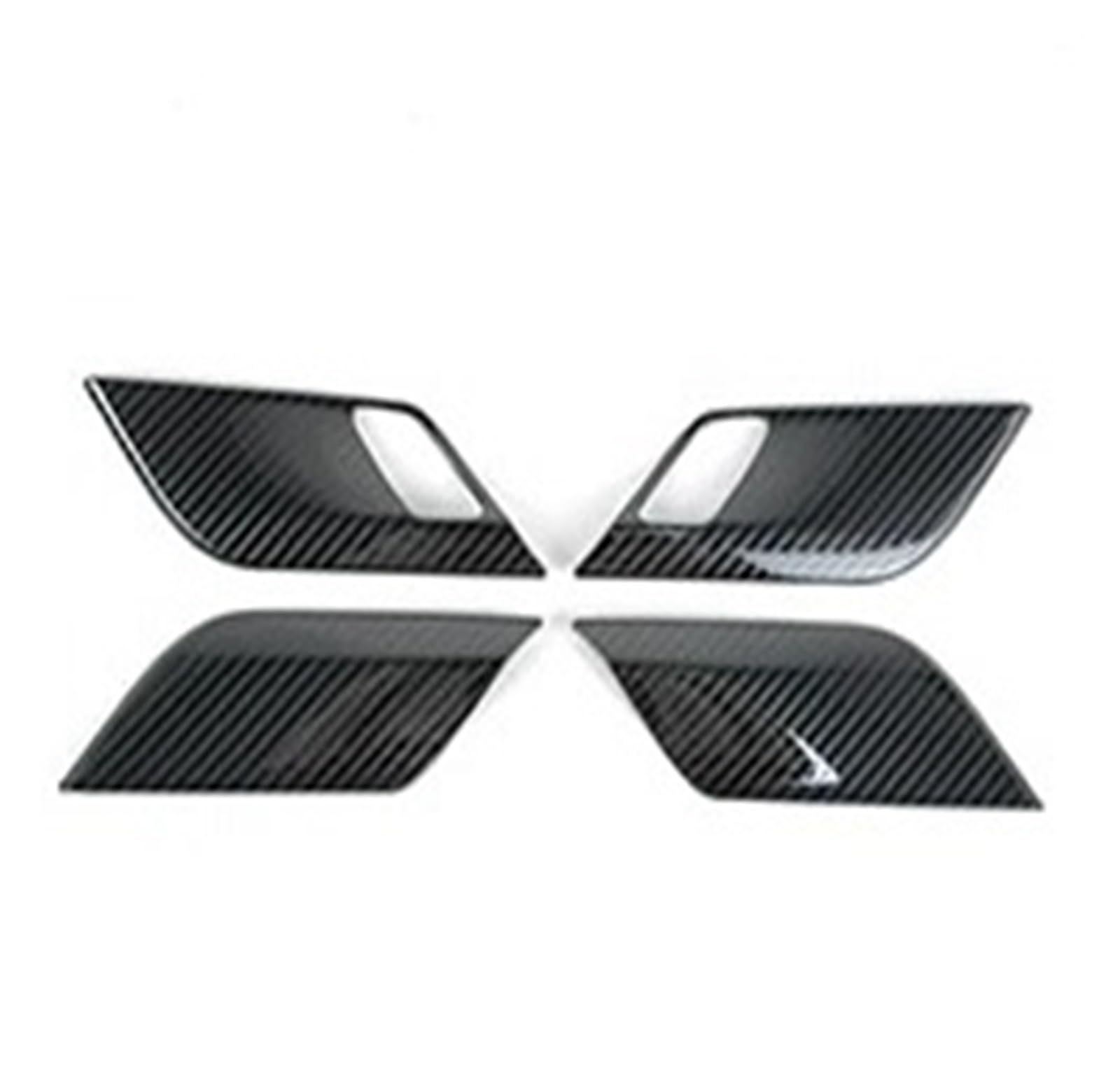 Auto Innenraum Für X5 F15 X6 F16 2014-2019 Innen Sicherheit Türschloss Taste Panel Rahmen Dekoration Griff Schüssel Abdeckung Trim Interieur Zubehör(Carbon Fiber Black) von Hguvsjd