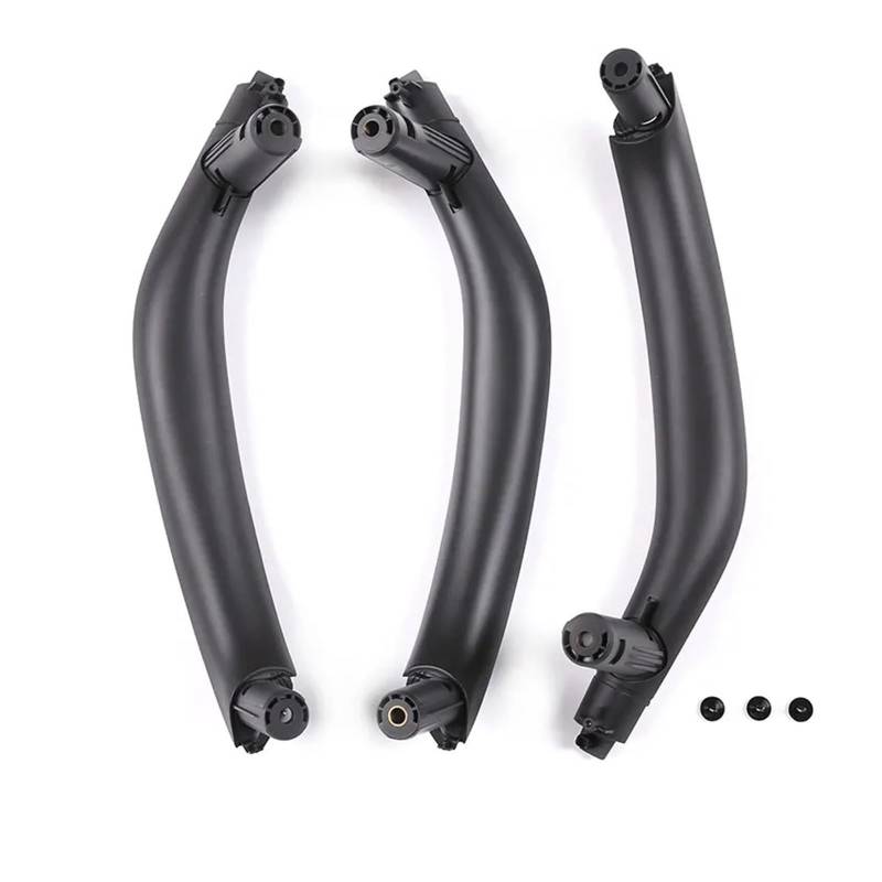 Auto Innenraum Für X5 X6 F15/F16 Links Rechts Auto Innen Griff Innen Tür Armlehne Panel Pull Trim Abdeckung 3 Teile/satz Interieur Zubehör(RHD Black) von Hguvsjd