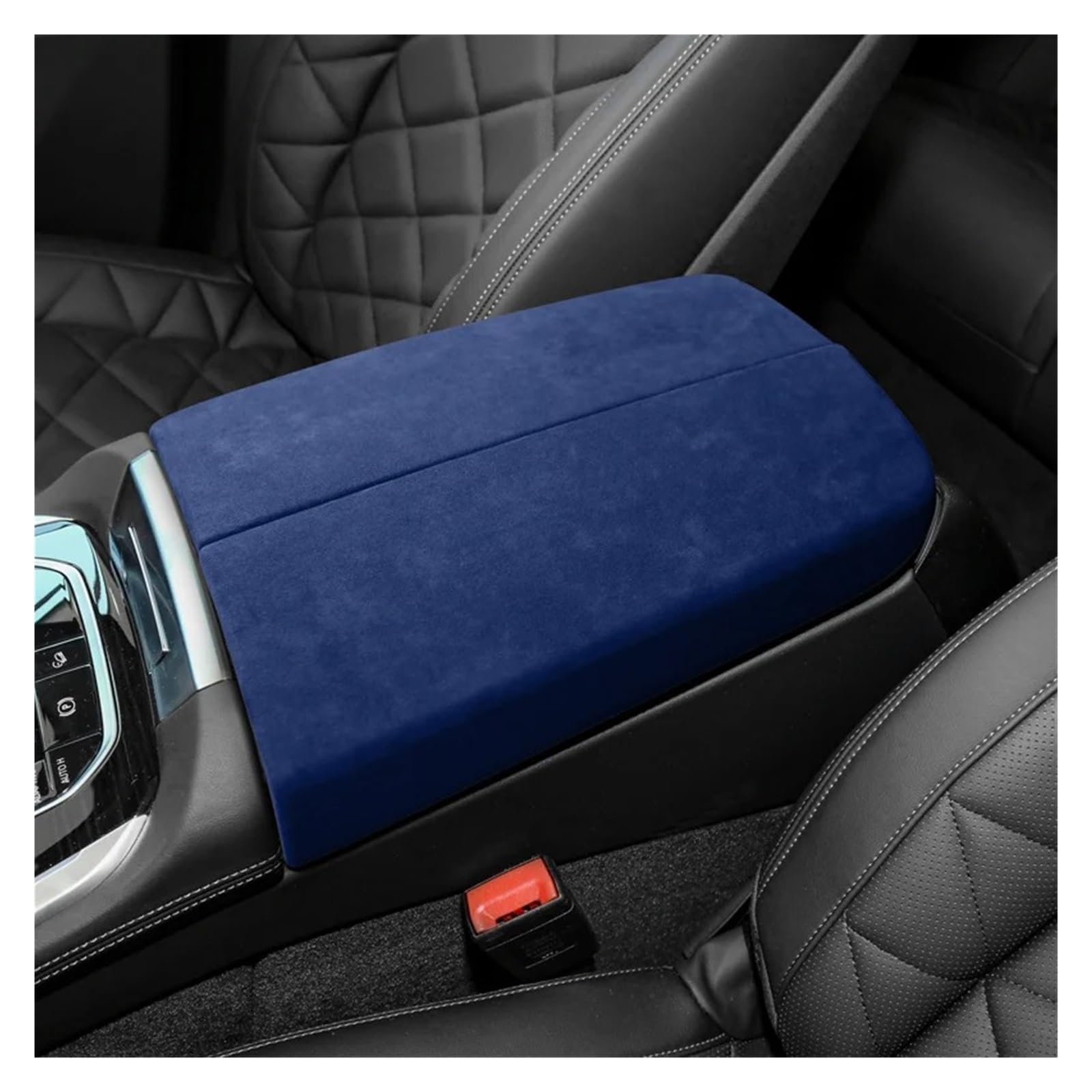 Auto Innenraum Für X5 X6 G05 G06 2019 2020 2021 2022 Wildleder Auto Mittelkonsole Armlehne Matte Abdeckung Innenverkleidung Zubehör 2 Stück Interieur Zubehör(Blue) von Hguvsjd