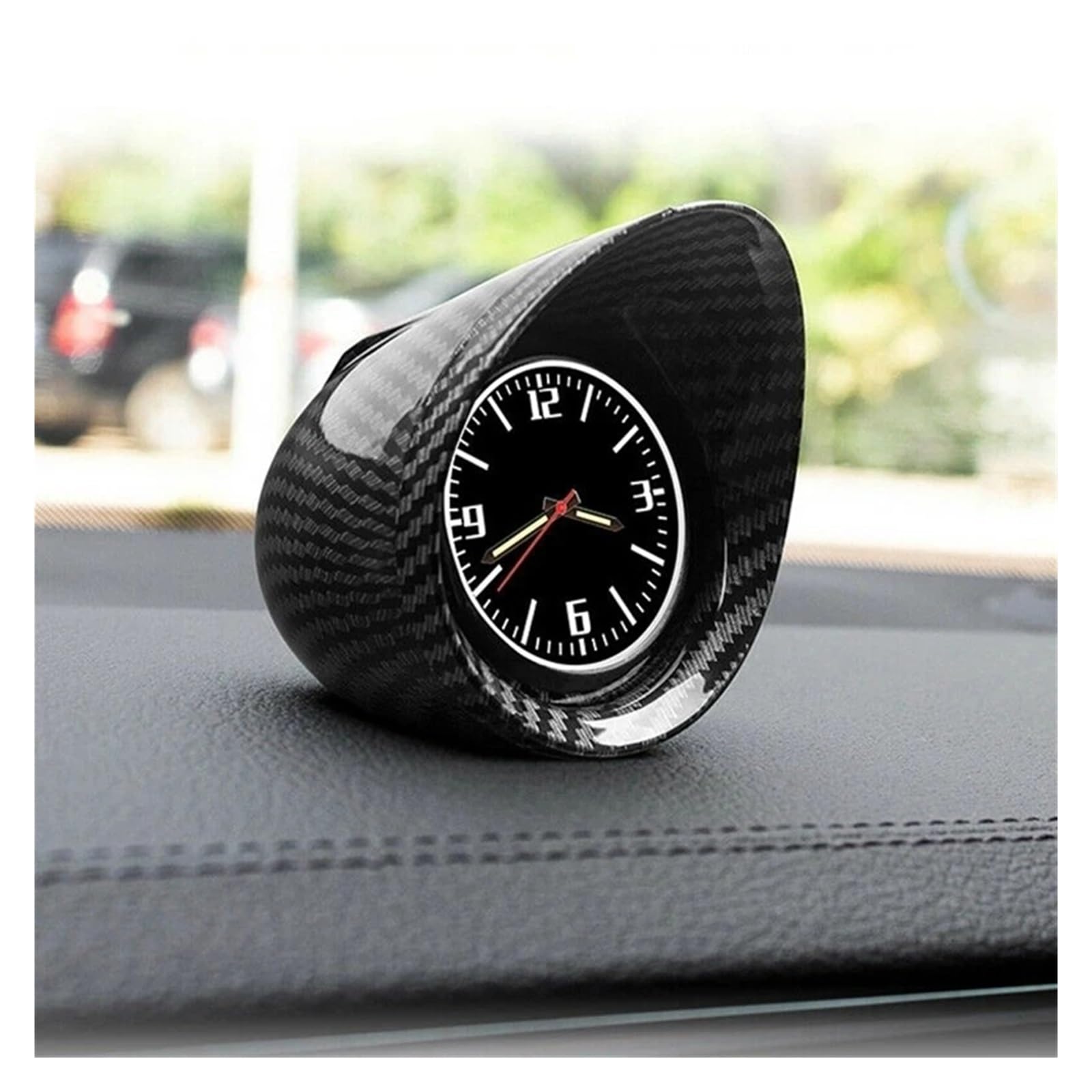 Auto Innenraum Universal Auto SUV Innenraum Armaturenbrett Ornament Uhr Konsole Leuchtende hochpräzise elektronische Uhr Interieur Zubehör von Hguvsjd