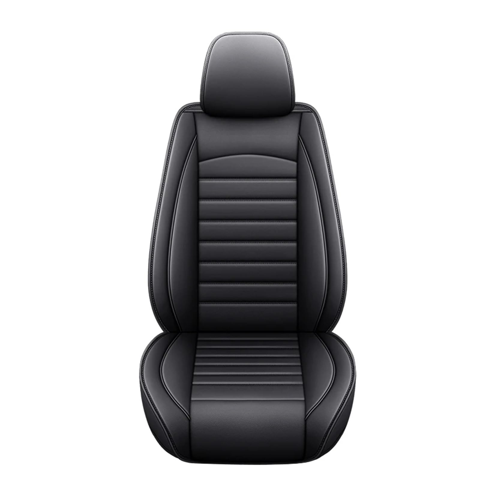 Hguvsjd Autositzbezüge Für Hyundai Für Tucson Für Santa FE I30 I40 Für Veloster Für Genesis Für Venue/Universal Auto Sitzbezug Autositzüberzug(Black 1 Seat) von Hguvsjd