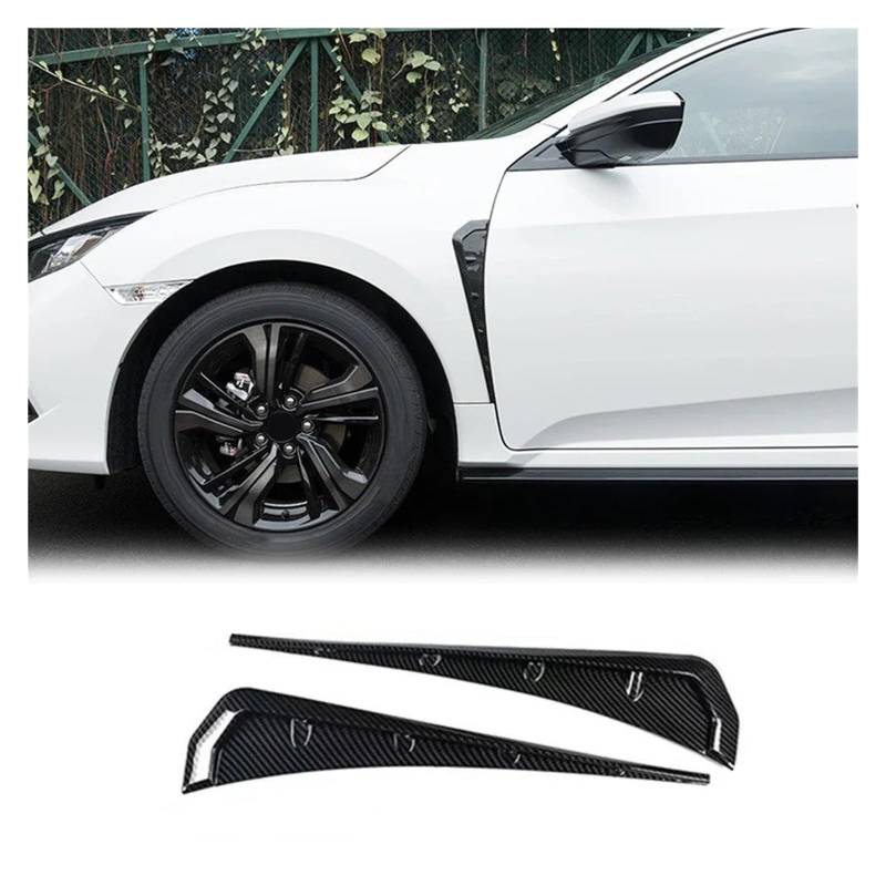 Kotflügel Für Civic Auto Seite Für Fender Spoiler Wind Messer Seite ABS Kunststoff Carbon Faser Air Vent Dekorative Seite Gill Schutzbleche(Carbon Fiber) von Hguvsjd