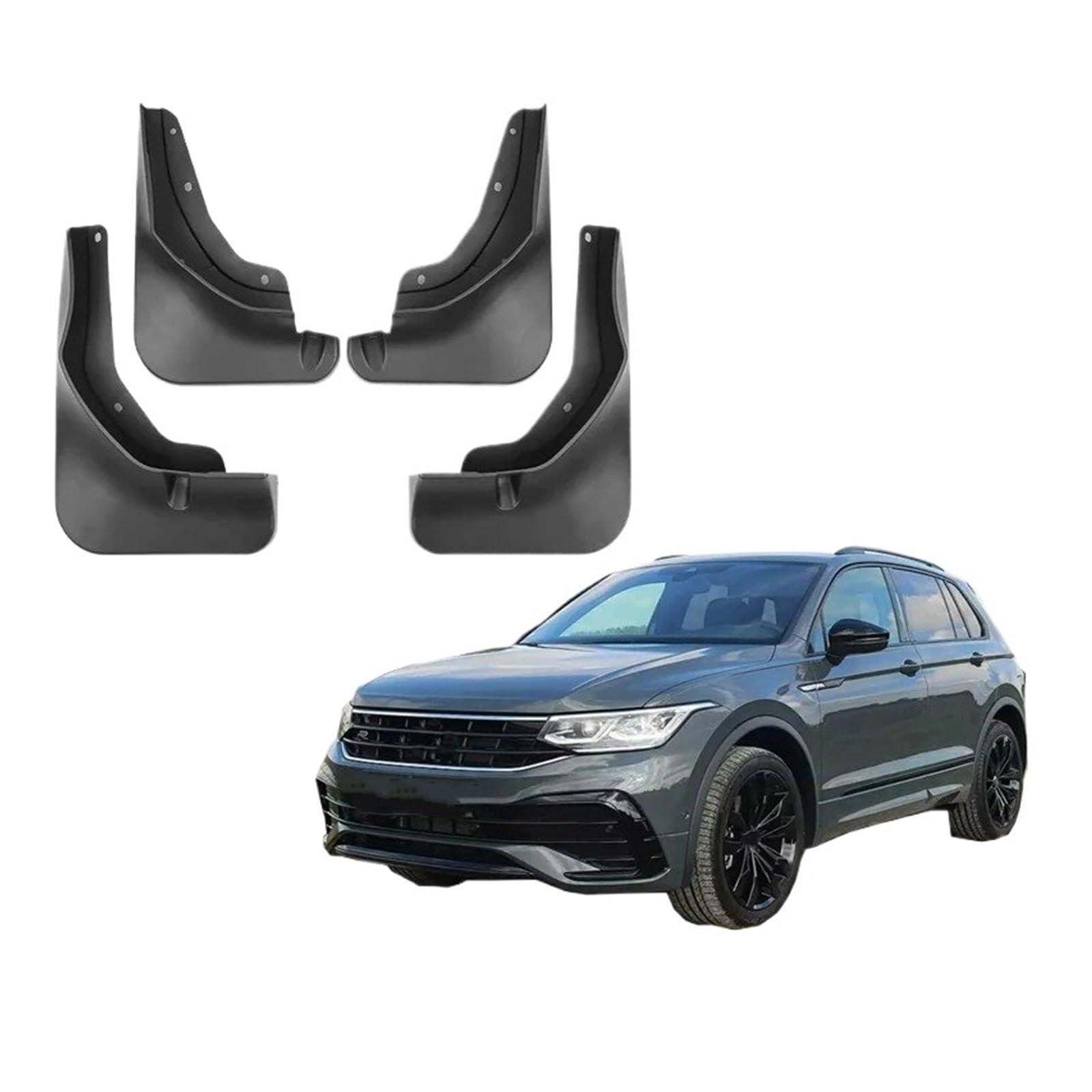 Kotflügel Für VW Für Tiguan Für Allspace R-Linie 2017-2022 Kotflügel Schlamm Flap Splash Guards Für Kotflügel Schutz Abdeckung Schutzbleche(A) von Hguvsjd